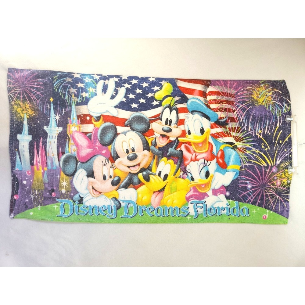 Disney Dreams Florida Beach Towel By‎ Jerry Leigh 52x27 2008 Pre-Owned July 4th